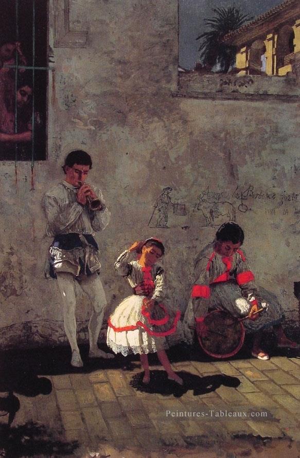 Une scène de rue à Séville réalisme Thomas Eakins Peintures à l'huile